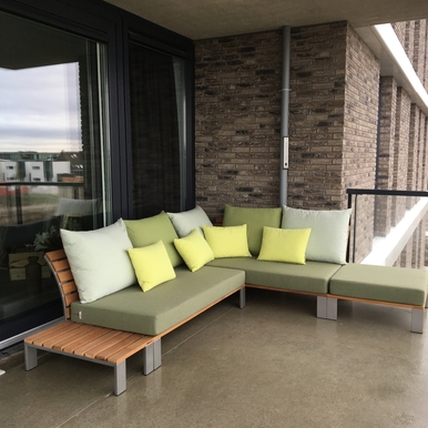 Lounge op balkon