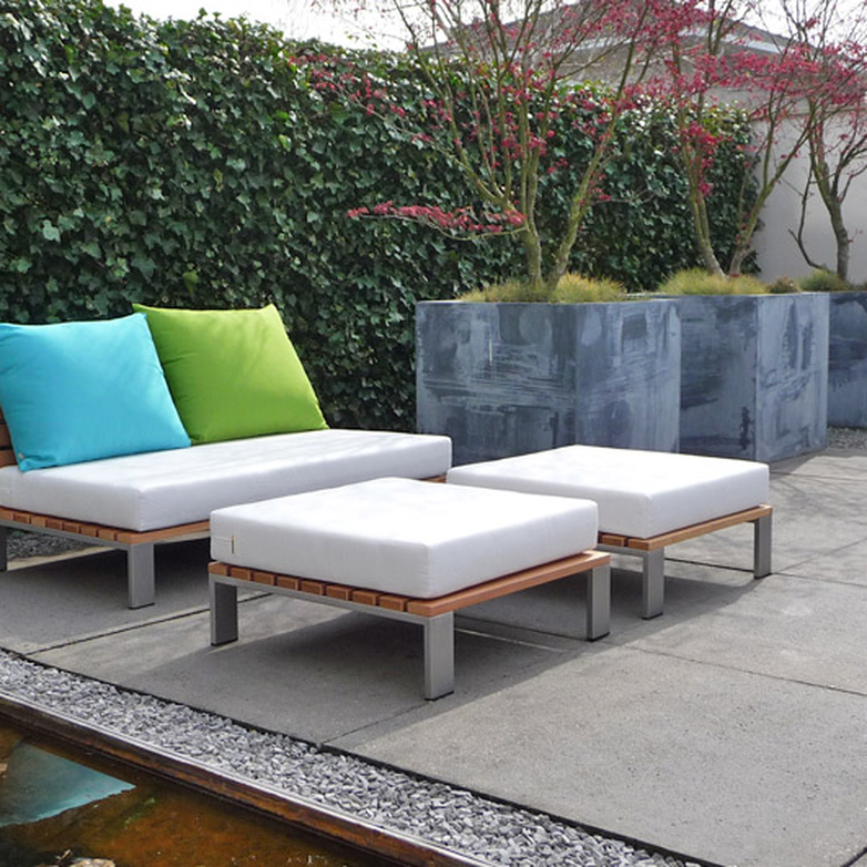 minimalistische loungetuin