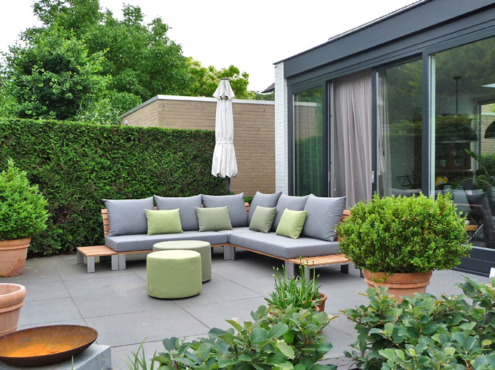 Besluit Buitenshuis meloen Loungebank | L Vorm | U Vorm | Loungeset hoekbank| Design tuinmeubelen