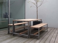 Design tuintafel met banken  - afb. 3