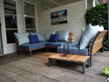 Sittingimage Base S - Lounge Bank met blauwe kussens - afb. 3