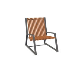 Design tuinstoel zwart