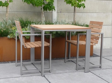 Moderne tuintafel 2 personen met stoelen - afb. 2